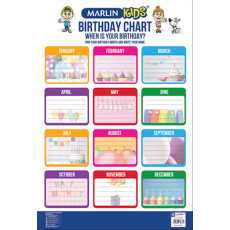 WALL CHART - BIRTHDAY - MARLIN
